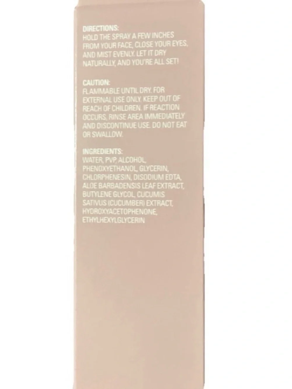 B Pure Setting Spray With Aloe Vera & Cucumber Extract 1fl Oz BNIB